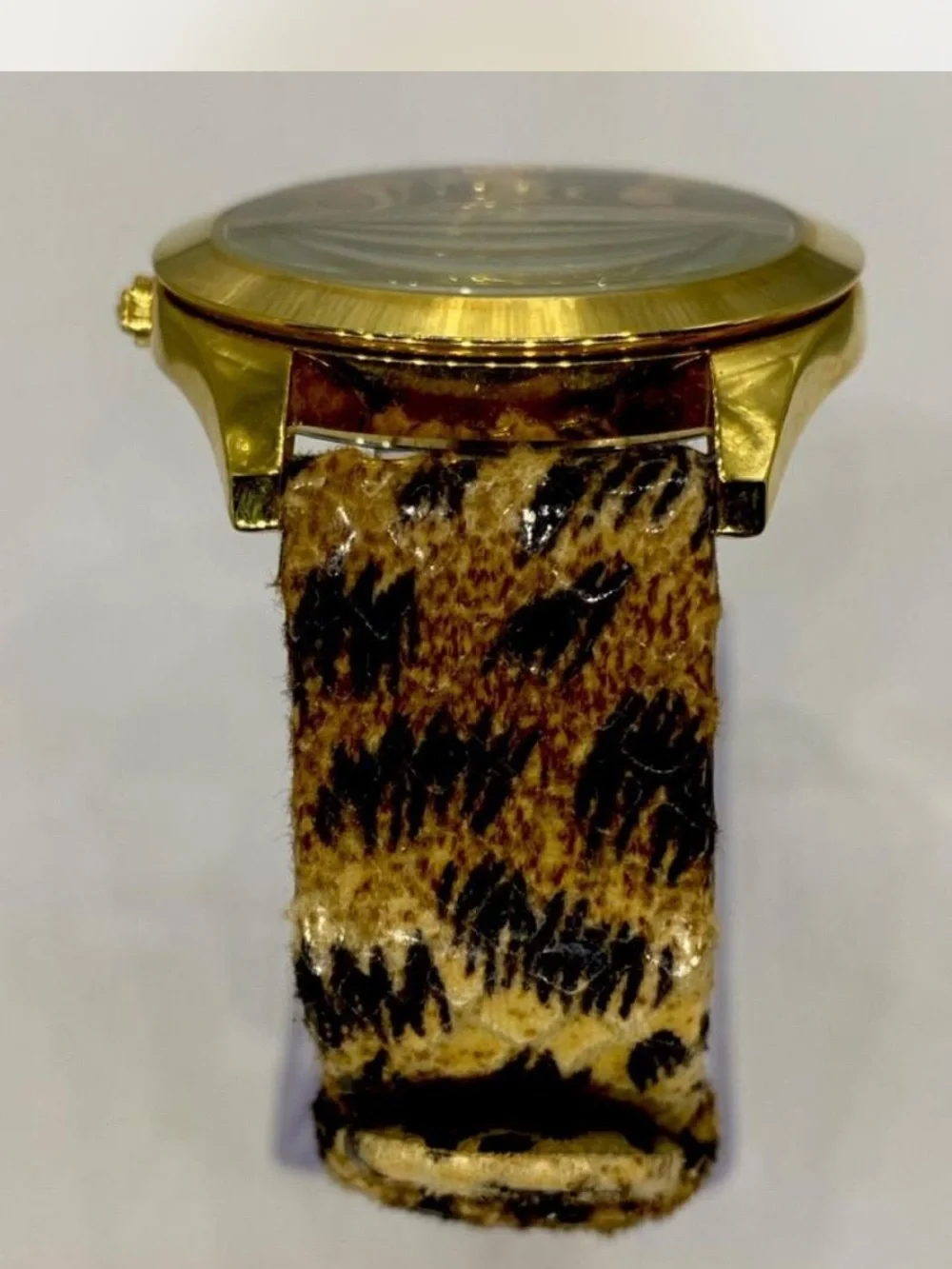 Betsy Johnson ^^^ Classic Signature ^*^ Gold-Tone Animal Print Watch ***